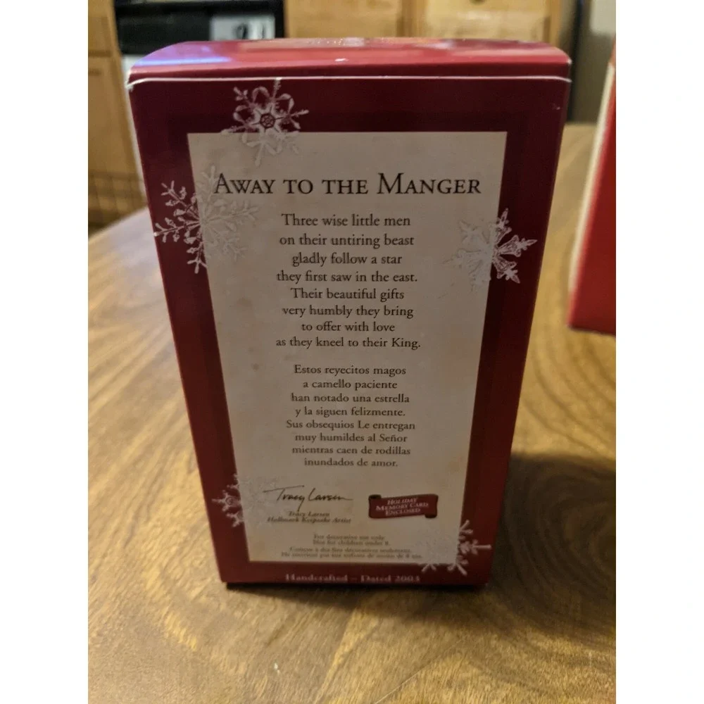 Hallmark Keepsake Christmas Ornament 2003 Away To The Manger